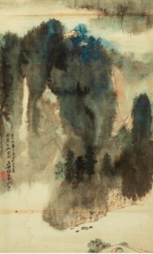 "Туманный пейзаж", 1967, Чжан Дацянь (1899-1983)