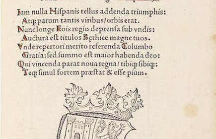 Копия письма Христофора Колумба об открытии Америки (1494)