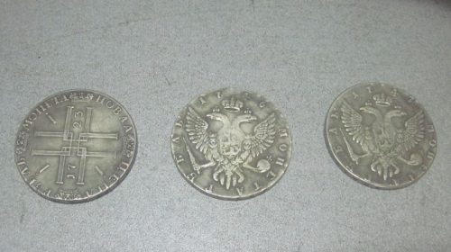 Серебряные монеты XVIII века