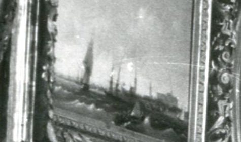 Фото картины "Море" Айвазовского в экспозиции музея "Дмитровский кремль"