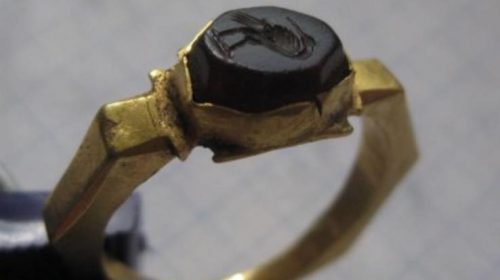 Римский золотой перстень, гемма