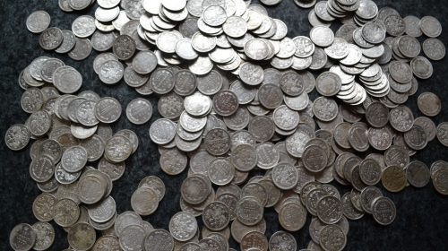 Серебрянные монеты (970 шт.)