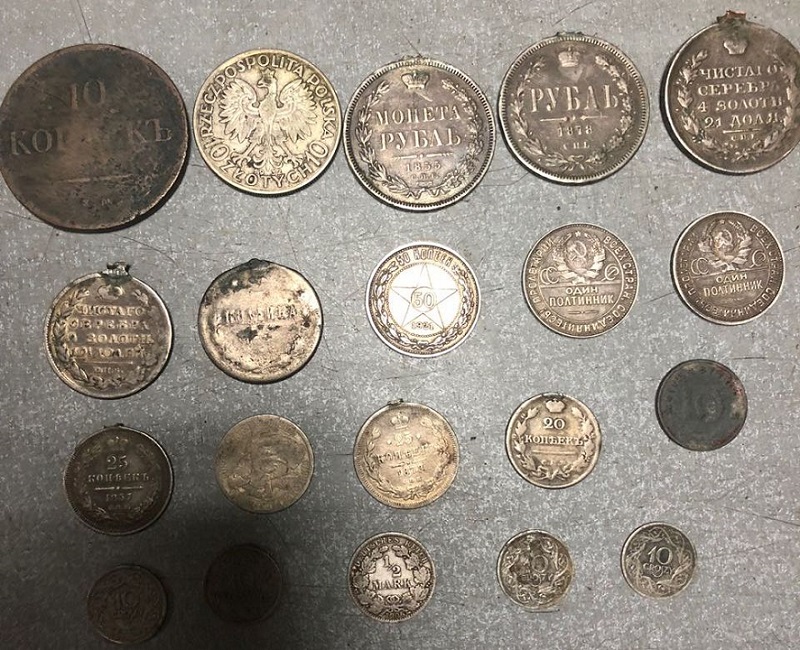 20 старинных монет 1817-1940 года чеканки