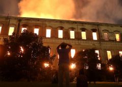 Пожар в Национальном музее Бразилии. Специалисты ведут подсчету убытков