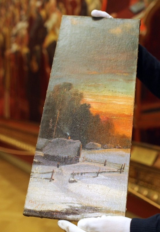 В Русский музей вернули "Зимний пейзаж" Алексея Саврасова и рисунки Лагоды-Шишкиной