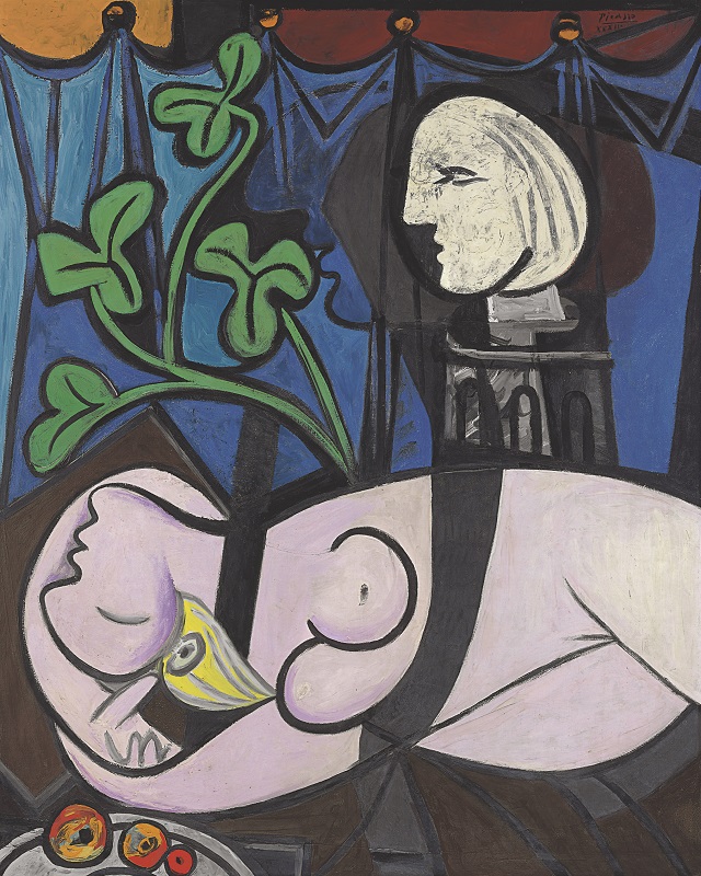 "Обнажённая, зелёные листья и бюст" (Nude, Green Leaves and Bust), Пабло Пикассо, 1932 год