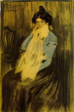«Сестра художника» (La Soeur de LArtiste) Пабло Пикассо 1899 года