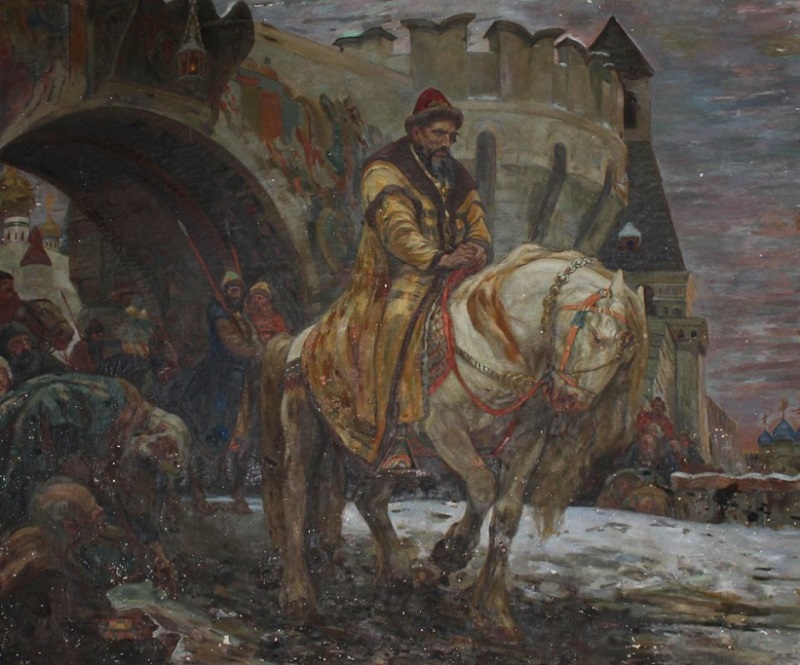 Михаил Панин (1877-1963) «Тайный выезд Ивана Грозного перед опричниной» 1911