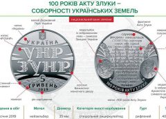 НБУ выпустил монету из нейзильбера «100 років Акту Злуки - соборності українських земель» 5 гривен