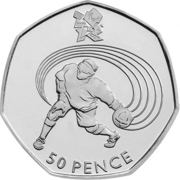50 пенсов 2012 Olympics goalball