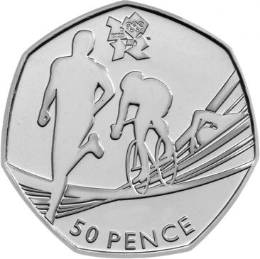 50 пенсов 2012 Olympics triathlon