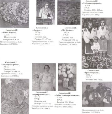 Культурные ценности, похищенные из музеев и культовых сооружений Украины в 1984-1998 годах