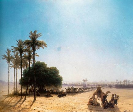пейзажи Египта и сценки из каирской жизни Ивана Айвазовского (1869-1871)