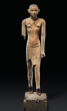 Древнеегипетской деревянной фигуры вельможи