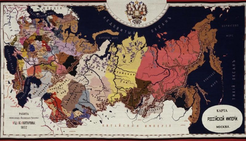 Карта Российской империи, 1872 год