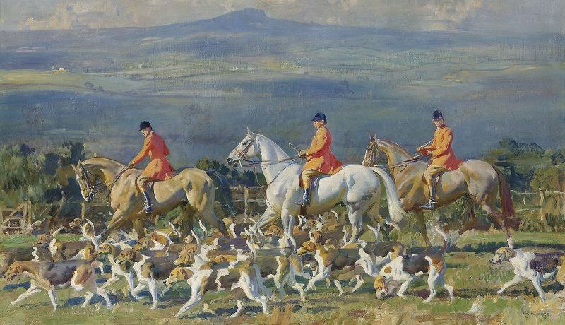 Картина со сценой собачьей охоты самого прославленного рисовальщика лошадей Альфреда Маннингса продана за 2,17 млн фунтов стерлингов
