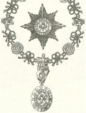Знак, цепь и звезда Рыцаря Святого Патрика2