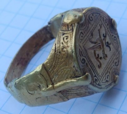 Перстень Киевская Русь 12-13 век Райская Птица