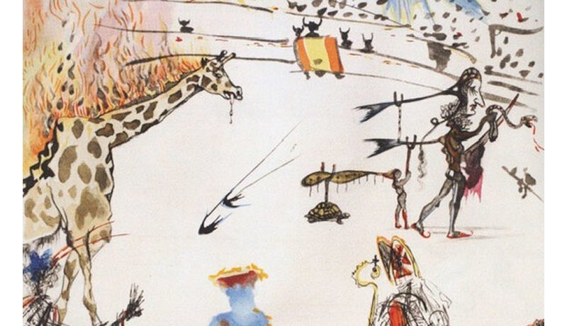 Похищенную гравюру Сальвадора Дали "Горящий жираф" пока не нашли