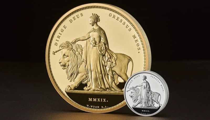 В Великобритании выпустили самую большую монету в мире. Ее вес - пять килограммов
