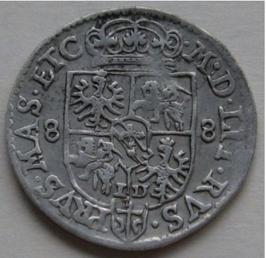 Трояк 1588 года Сигизмунд III Ваза