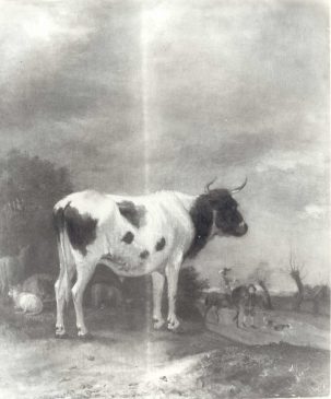 Адреан ван де Вельде "Пейзаж с коровами" (35,5 х 30,5 см)