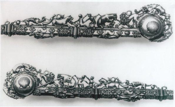 Серебряный свисток гданьских шкиперов XVI века, изготовлен прусским мастером