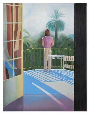 Дэвид Хокни (1937-…) "На террасе" («Sur la Terrasse») 1971 год, 274,5 x 213,5 см