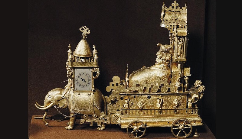 Настольные часы «Бахус». Аугсбург, конец XVI века, неизвестный мастер