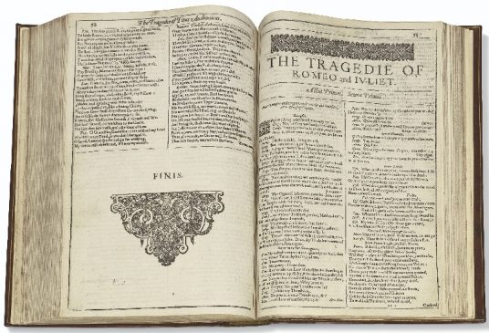 Первое собрание пьес Уильяма Шекспира (1623)