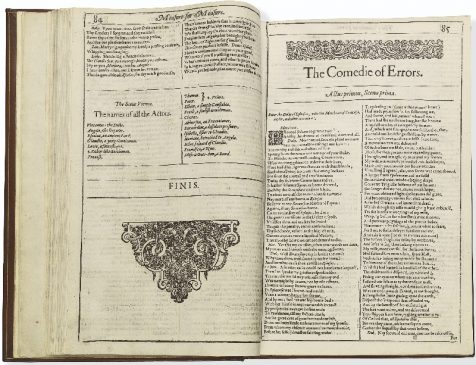 Первое собрание пьес Уильяма Шекспира (1623)